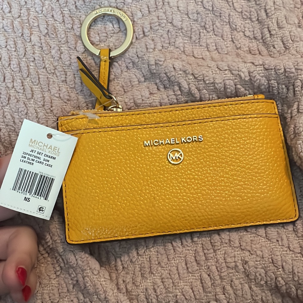 Michael Kors yellow wallet